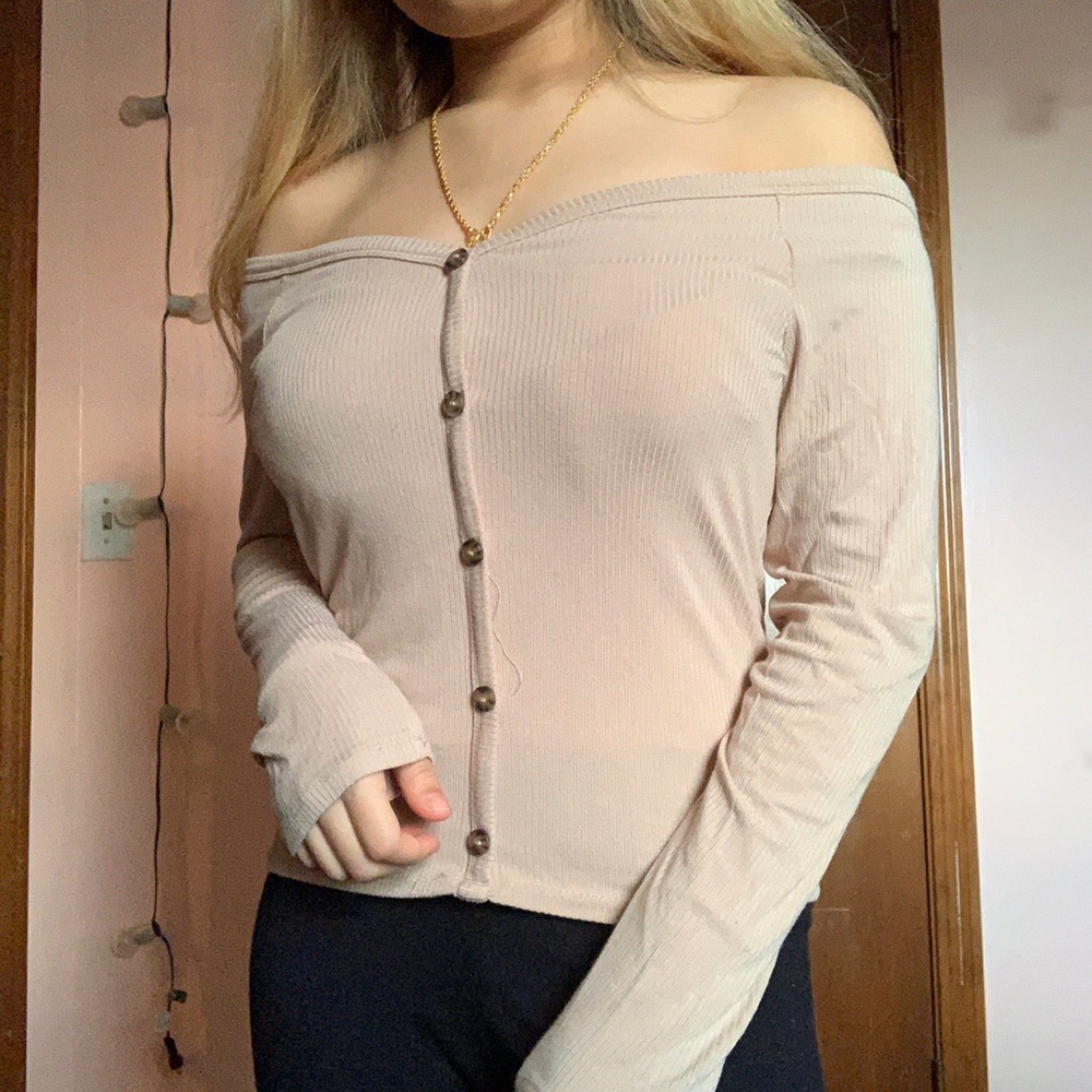 Off shoulder plain top